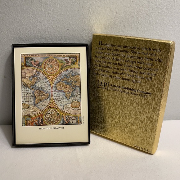 Vintage Bookplates NOS by Antioch Publishing Co. 28 ct - Picture 1 of 11